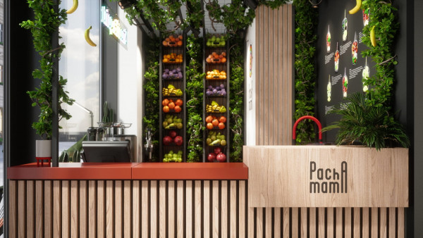 Smoothie point Pacha Mama Moscow 2021